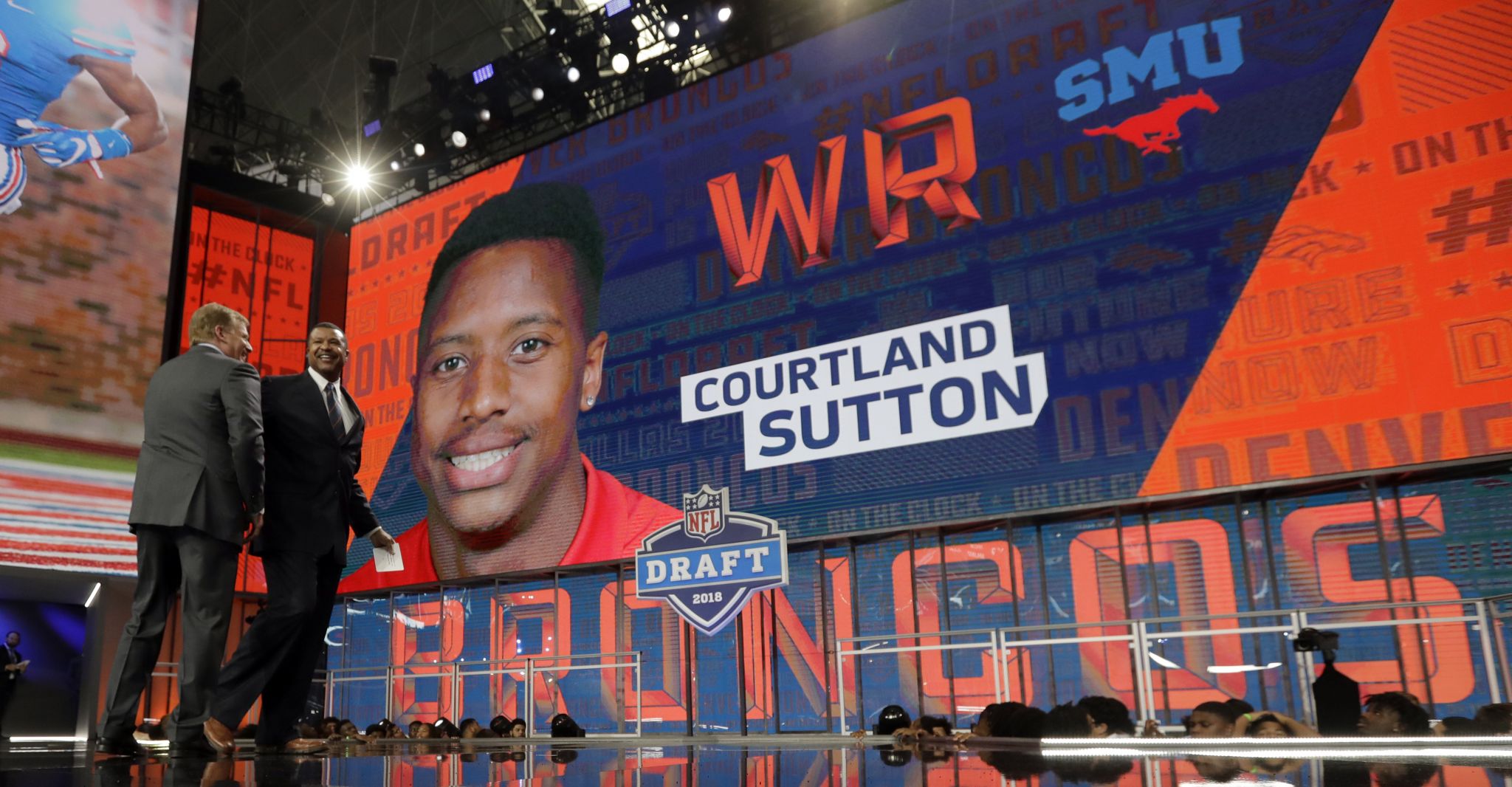 SMU Wide Receiver Courtland Sutton drafted by the Denver Broncos with the  40th pick in the NFL Draft. - Underdog Dynasty