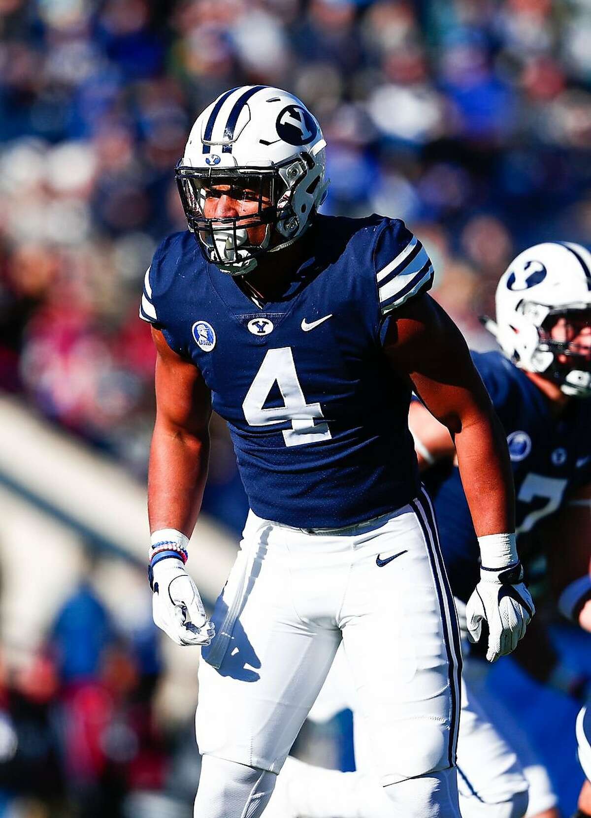 The 49ers selected Fred Warner, a linebacker from BYU, with the sixth pick of the third round in the NFL draft.