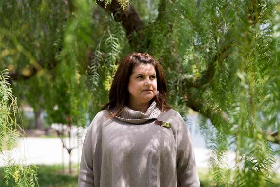 Mary Berwert poses for a portrait at Heather Farms Park in Walnut Creek, Calif. Saturday, April 28, 2018. Berwert was 13 years old when she was raped by the East Area Rapist on June 25, 1979 and was one of the youngest of his victims. Joseph DeAngelo is currently in custody for the crime, suspected to have killed 12 people and raping at least 45 women.