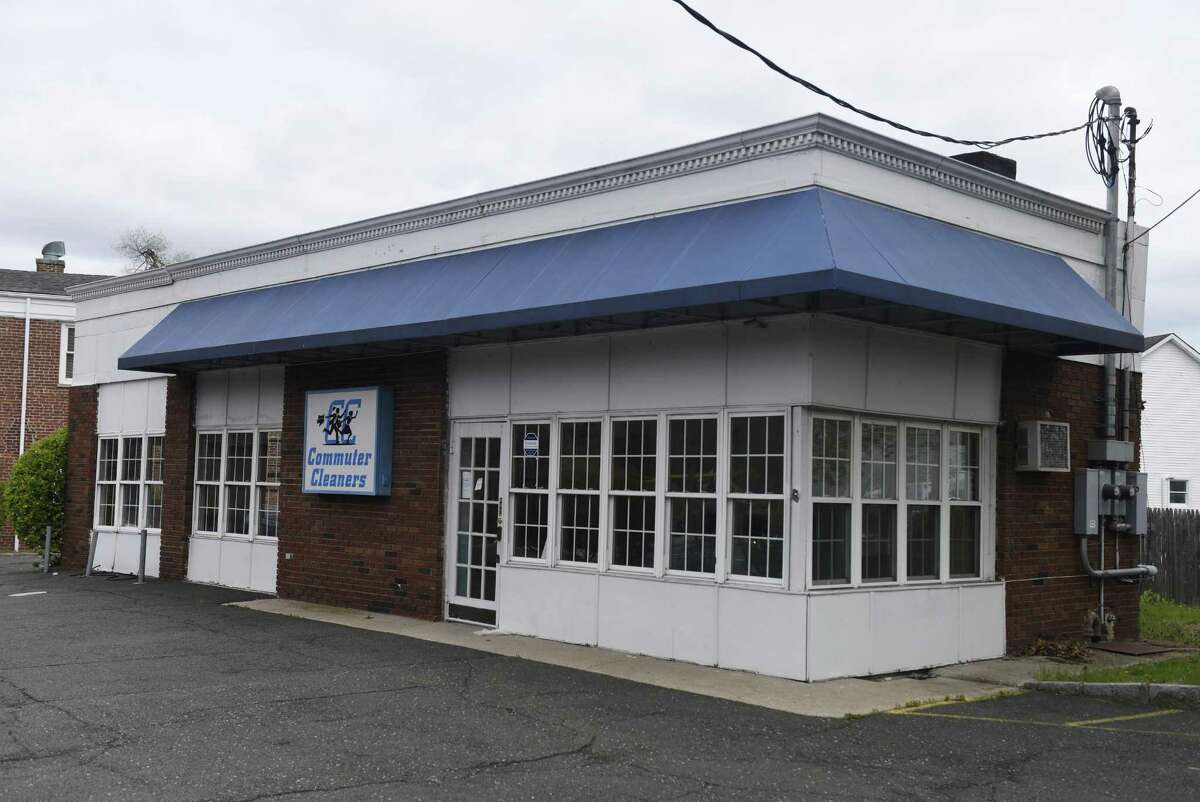 The site of the new Chocoylatte Gourmet bakery, formerly Commuter Cleaners, in the Cos Cob section of Greenwich, Conn. Monday, April 30, 2018.