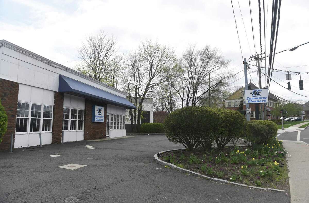 The site of the new Chocoylatte Gourmet bakery, formerly Commuter Cleaners, in the Cos Cob section of Greenwich, Conn. Monday, April 30, 2018.