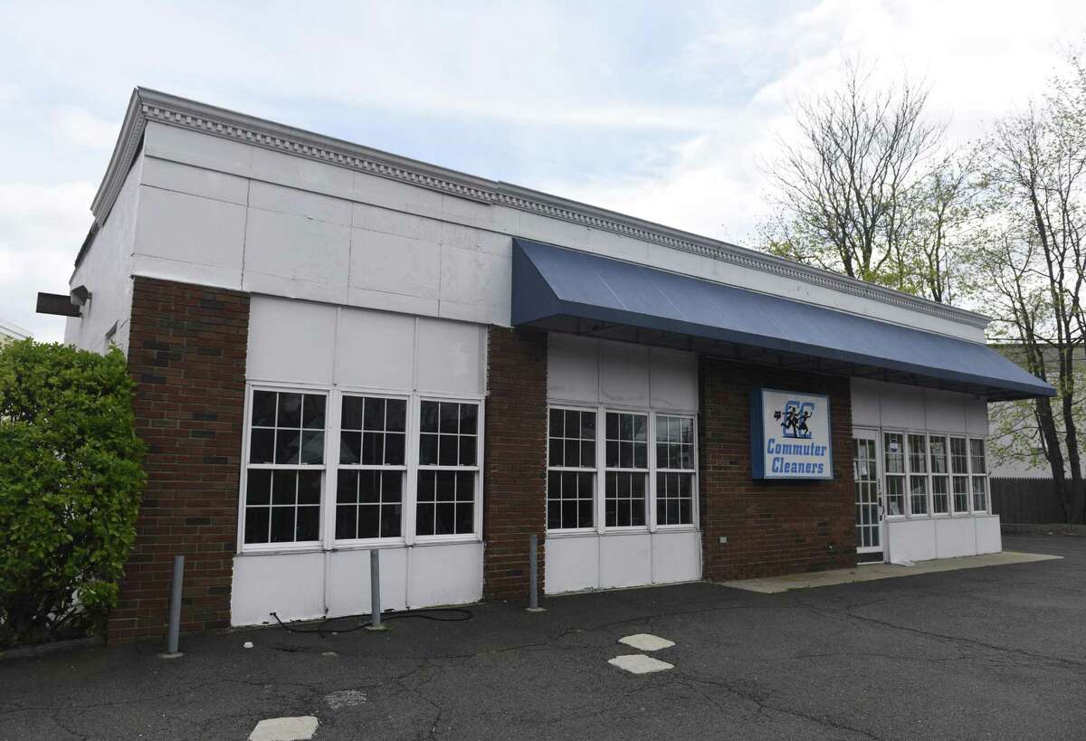 The site of the new Chocoylatte Gourmet bakery, formerly Commuter Cleaners, in the Cos Cob section of Greenwich, Conn. Monday, April 30, 2018.