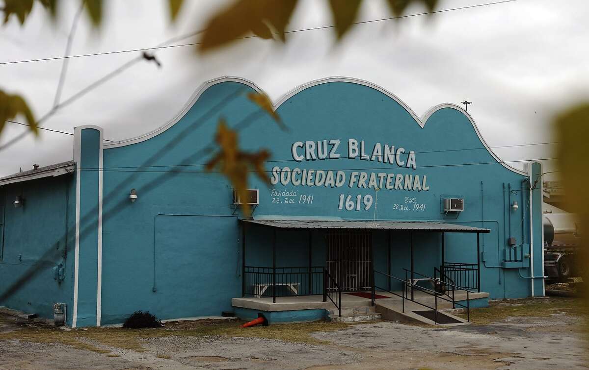 The Cruz Blanca Sociedad Fraternal building at 1619 Poplar, seen in 2013. The building was once the Keyhole Club and is among 24 Westside properties set for landmark designation by the Historic and Design Review Commission.