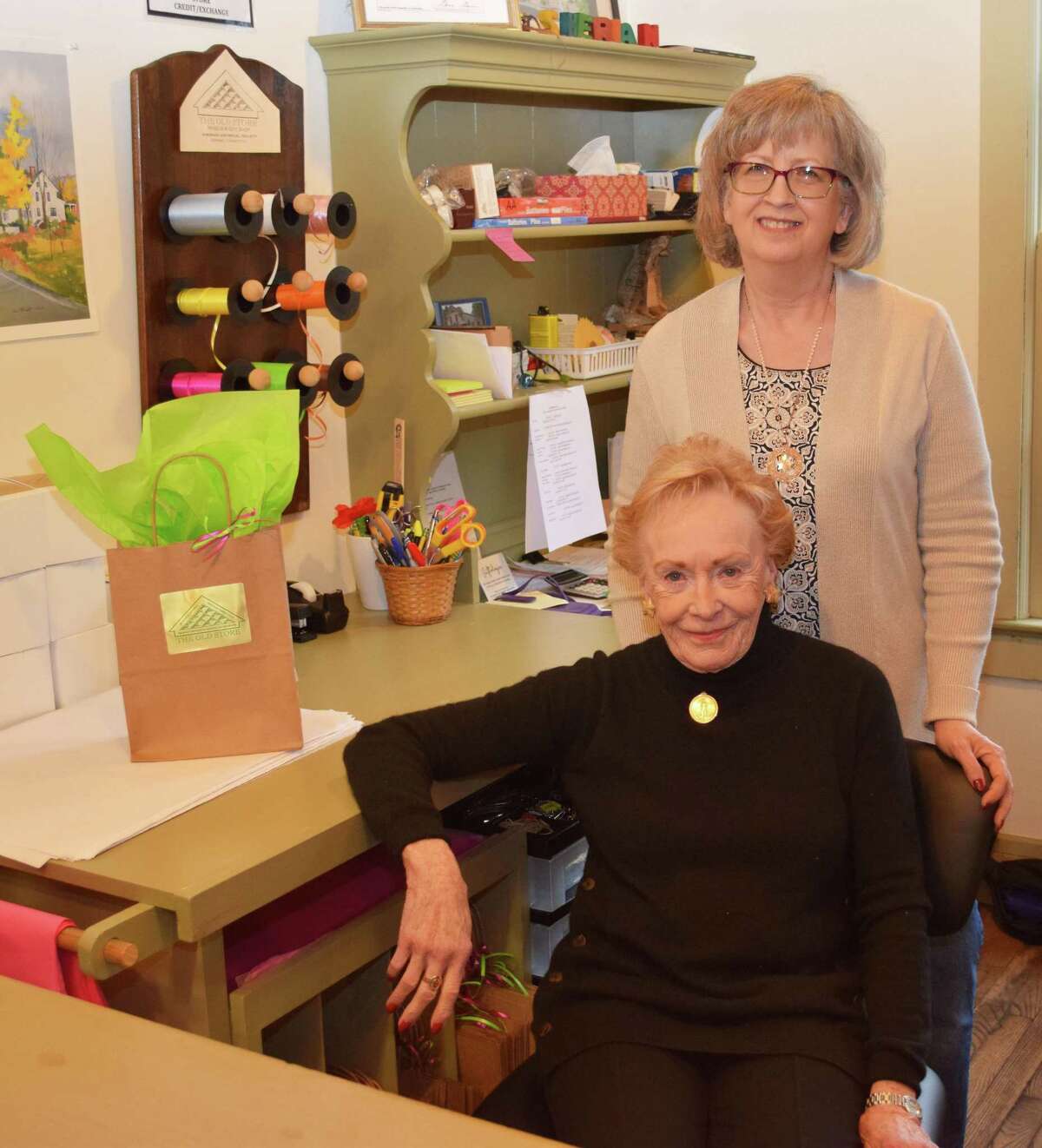 The Old Store Gift Shop & Museum in Sherman is celebrating its 20th anniversary this year, in 2018. The shop's co-managers are Moira Kelly, seated, and Lisa Cilio.