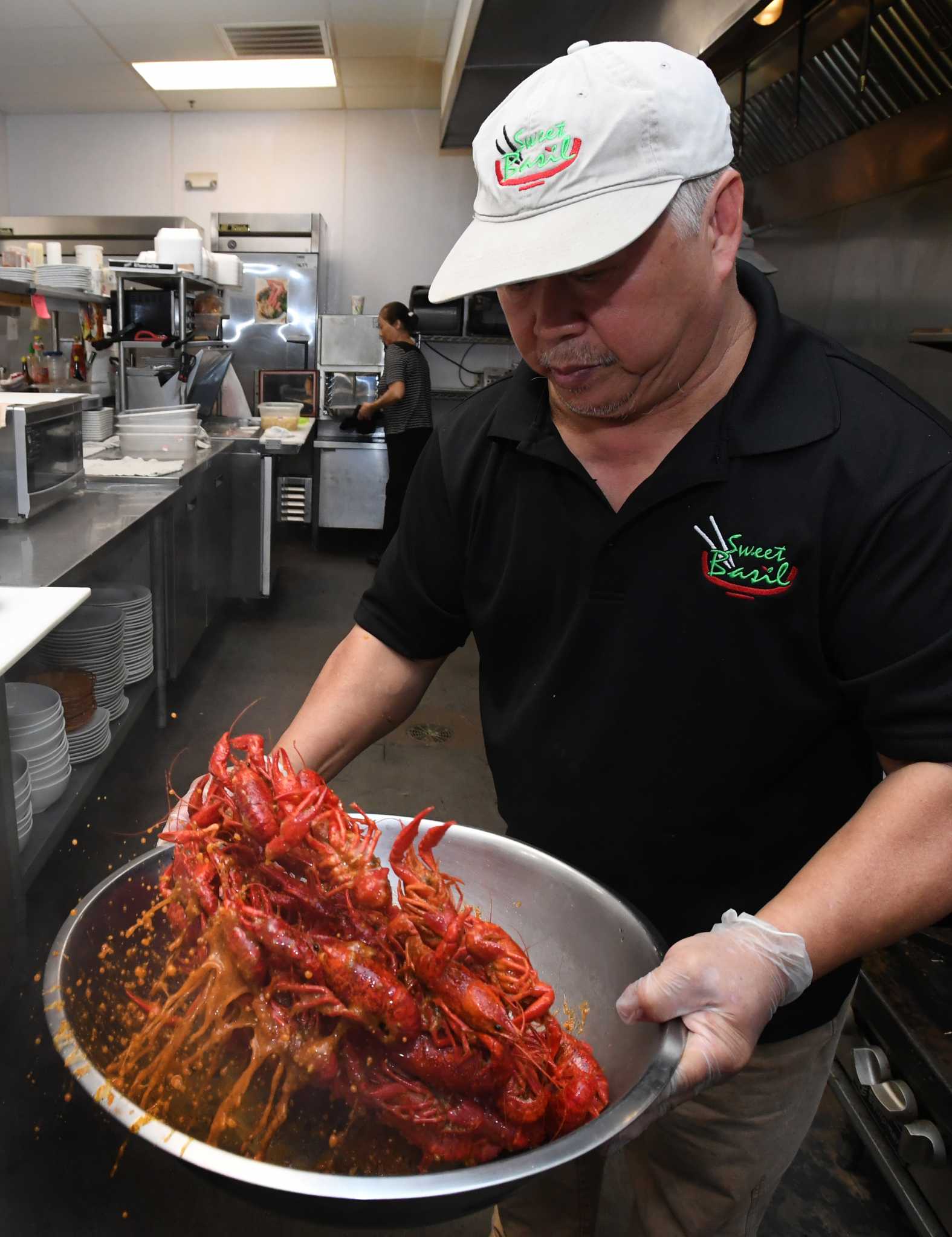 Changin Cajun Crawfish served with a twist