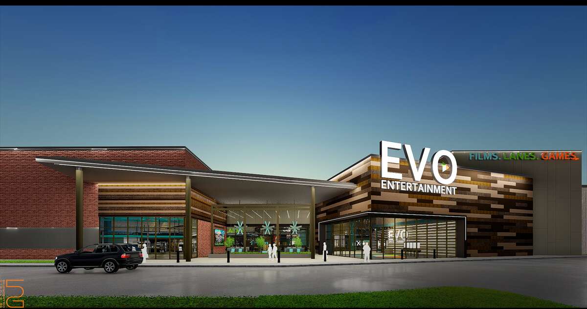 San Marcos-based Evo Entertainment Group plans to open a 73,000-square-foot entertainment megaplex in February 2019 at the new Wiederstein Ranch retail development in Schertz.