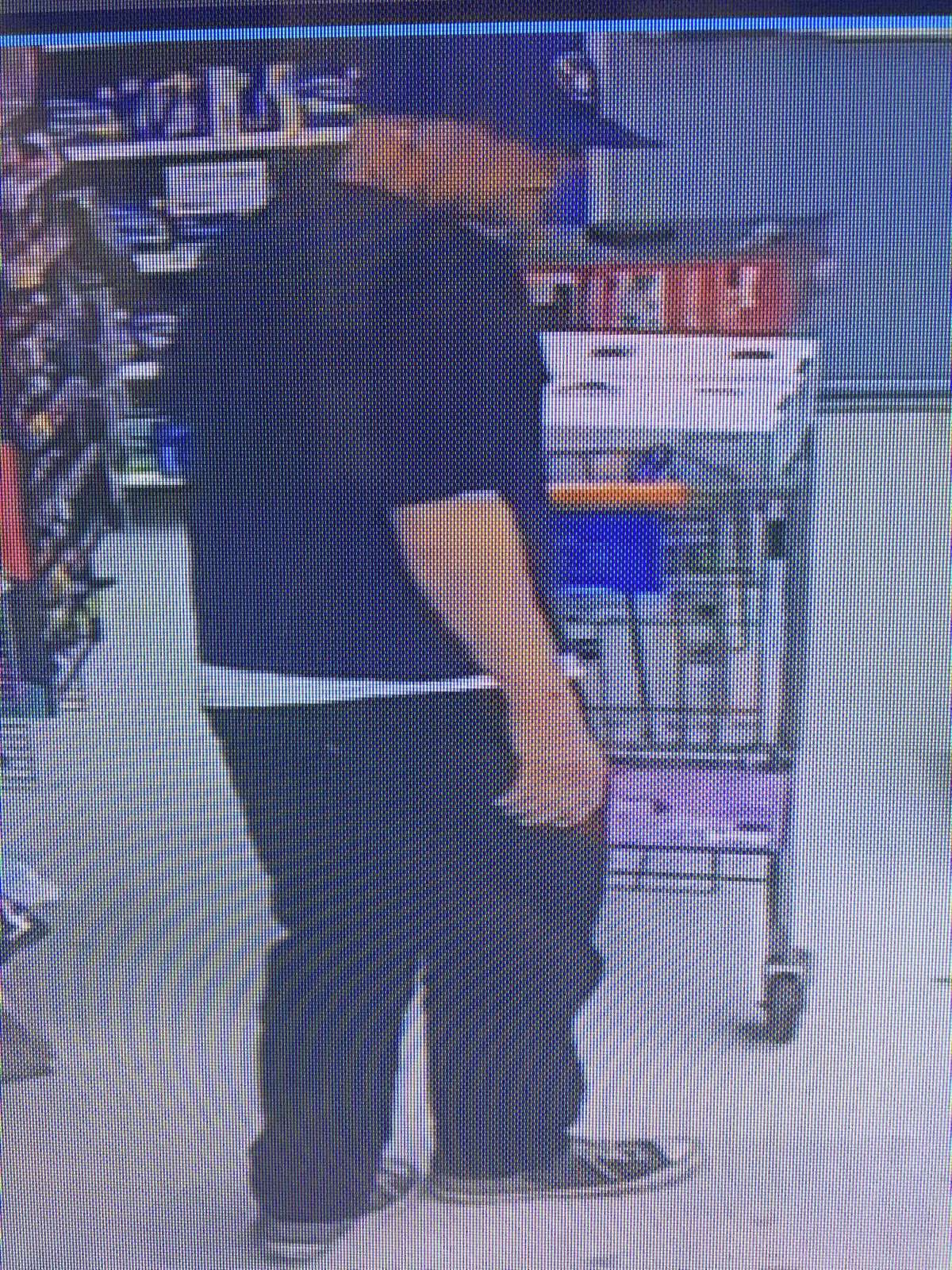 Hamden police are asking for the public's help identifying this person who allegedly stole $3,000 worth of merchandise from Wal-Mart in Hamden on May 1, 2018.