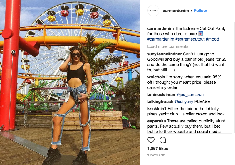 Carmar: 'Extreme Cut Out' jeans are ridiculous … and expensive, Photos