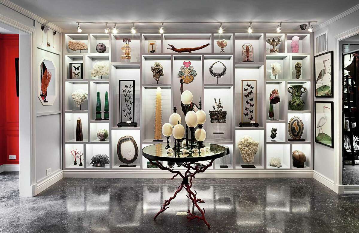 Jamie Creel spans the globe to find unusual objects and fascinating works to fill his Upper East Side New York City boutique, Creel and Gow. Rare minerals, silver shells, unique decorative objects and taxidermy are part of his stock.