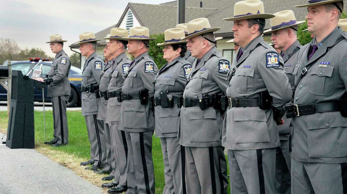 State Police Dedicate Bridge To Trooper Timothy Pratt