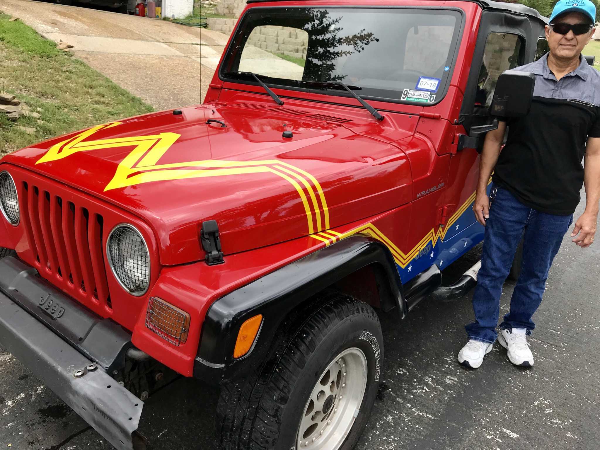San Antonio granddad drives Wonder Woman Jeep