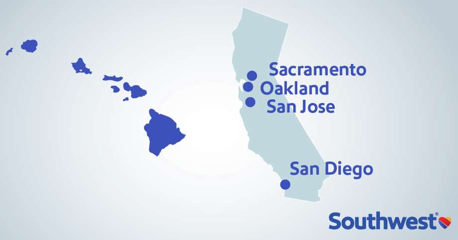Southwest Hawaii Service from Sacramento, Oakland, San Jose, San Diego to Hawaii 