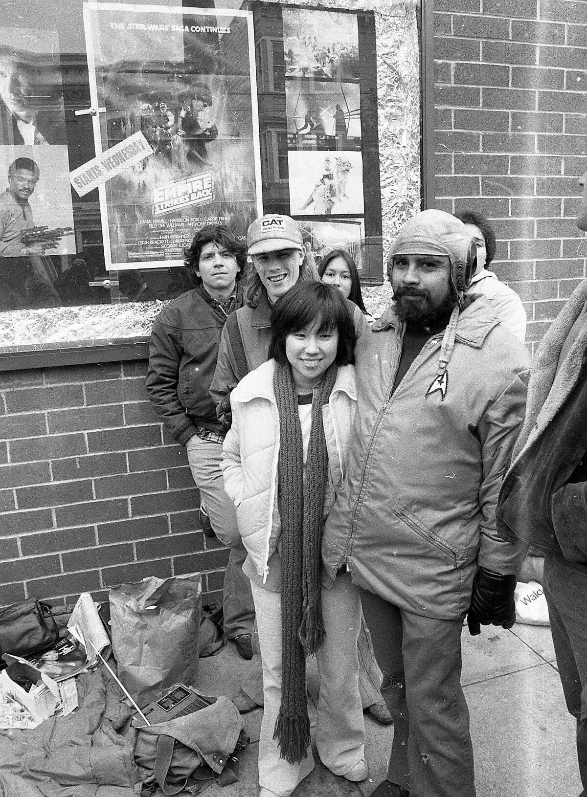 May 21, 1980: Fans wait in line for the first showing of "The Empire Strikes Back" at the Northpoint Theater in San Francisco.