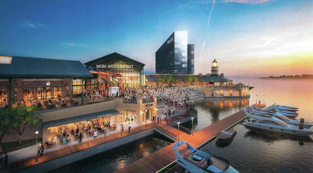 Conceptual rendering of MGM Bridgeport Resort Casino & Entertainment District.