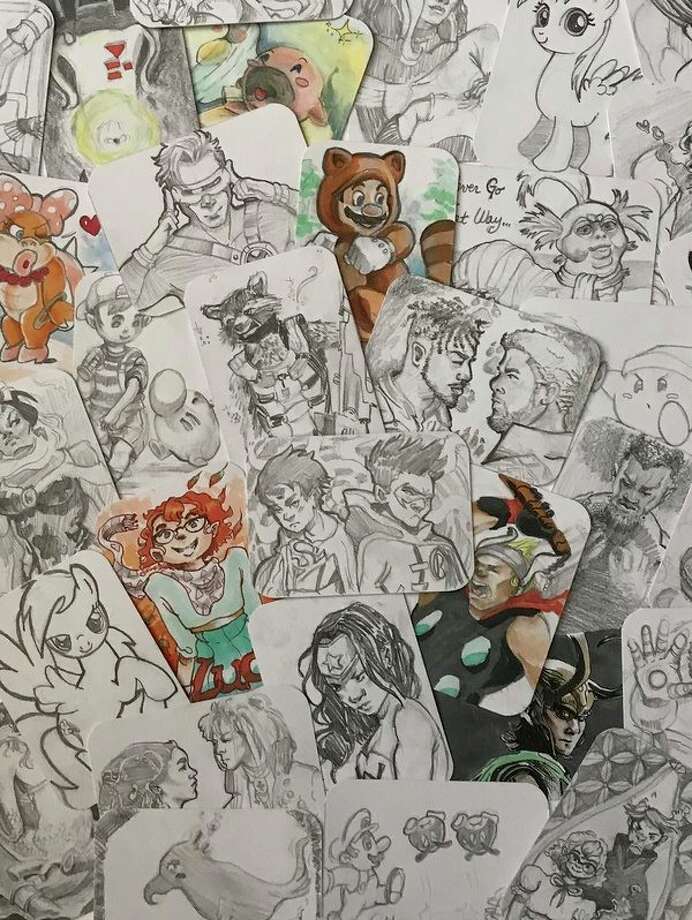 Collector S Corner To Host Free Comic Book Day Midland Daily News Sketch Samples Are Shown Ahead Of Free Comic Book Day From Noon To 4 P M Saay