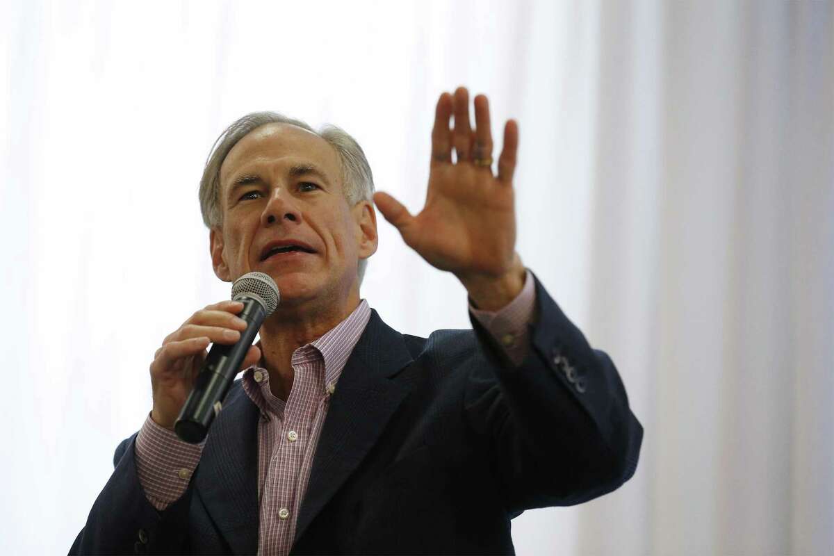Texas Governor Greg Abbott, seen on Oct. 2, 2017, warned in a campaign fundraising letter that billionaire George Soros “unloaded a whopping $1 million to install his liberal puppets in positions of power” in Texas this fall.