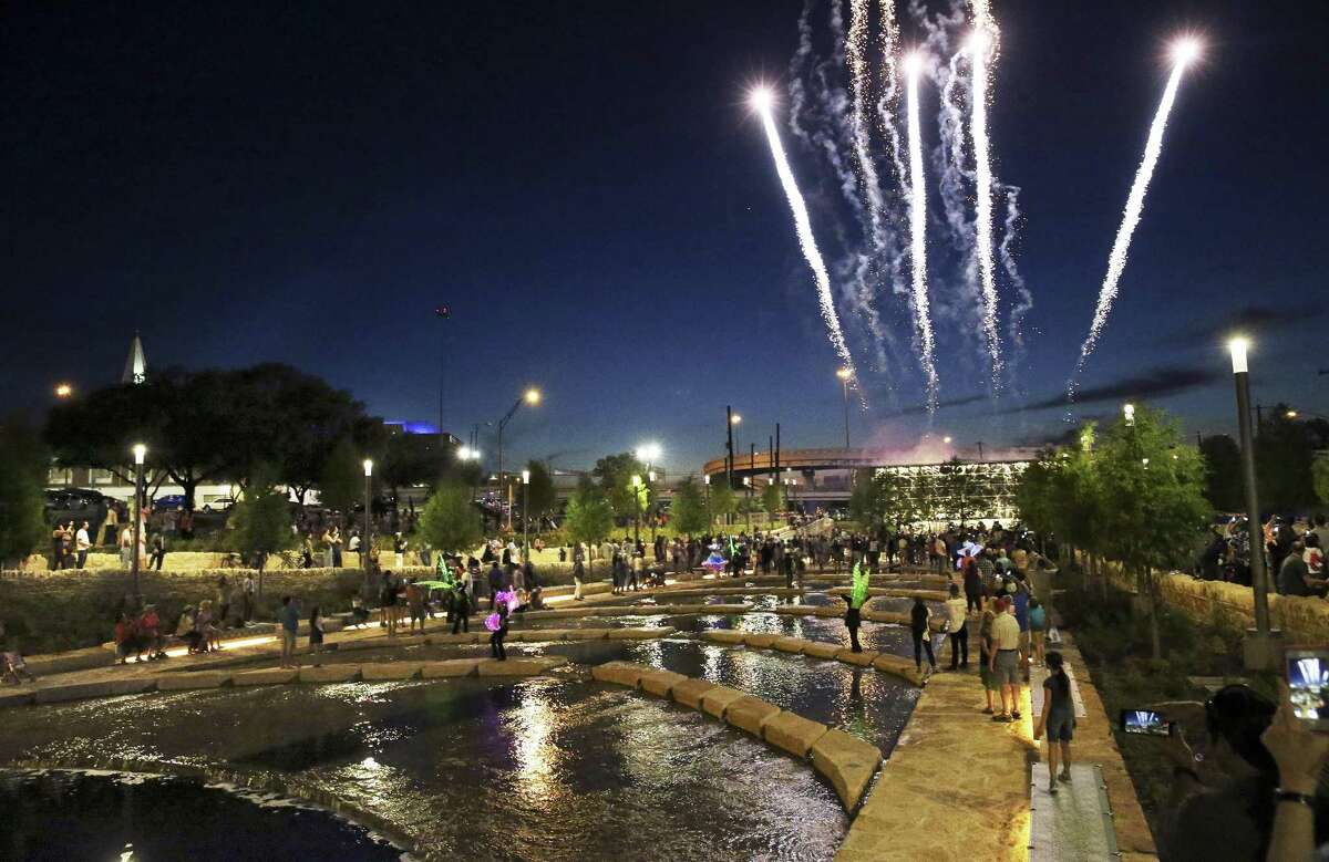 The first phase of the San Pedro Creek Culture Park opened to great fanfare earlier this month. The park sits next to the Soap Factory Apartments, where several residents are complaining they will be displaced by anticipated rent hikes.
