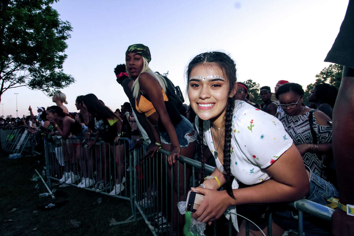 The traveling hip hop music festival JMBLYA was attended by tens of thousands at the Sam Houston Race Park on May 6th, 2018. Headliners included J. Cole, Migos, Young Thug, Bun B, and Trae Tha Truth. (Photo by Marco Torres/Freelance)