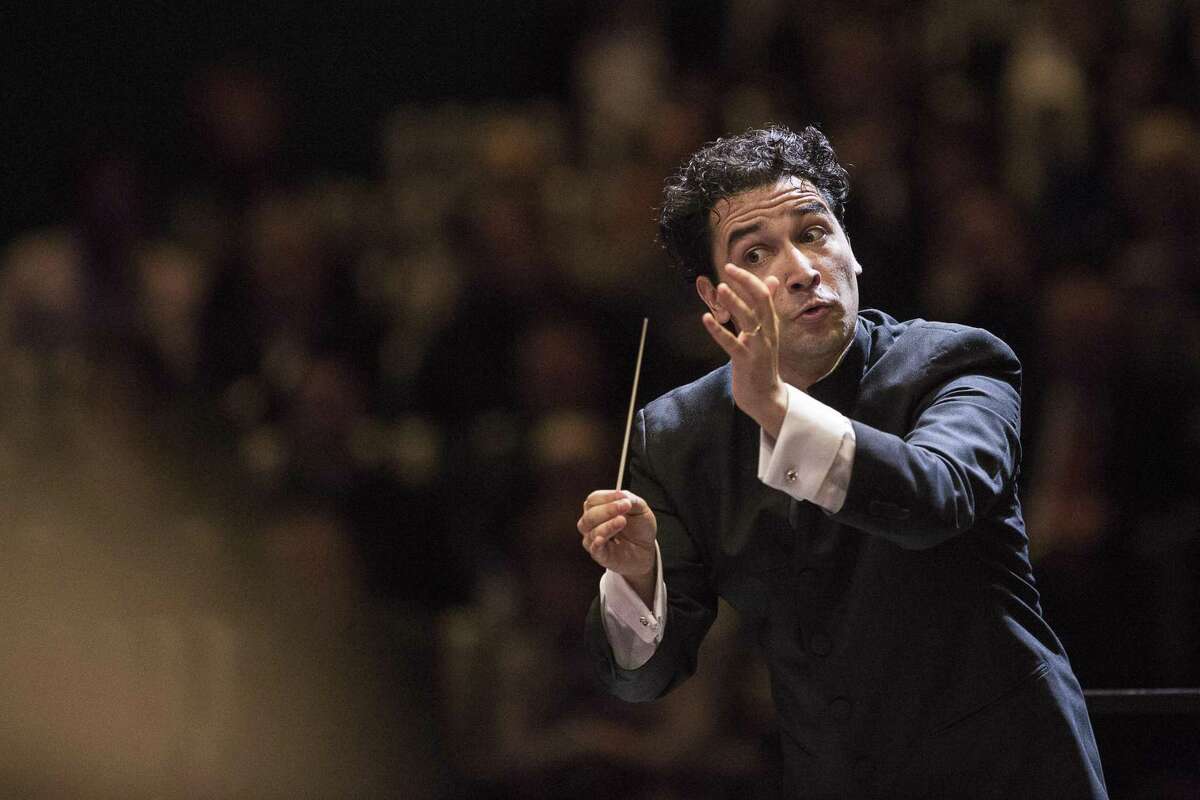 Houston Symphony Music Director Andrés Orozco-Estrada during a previous performance.