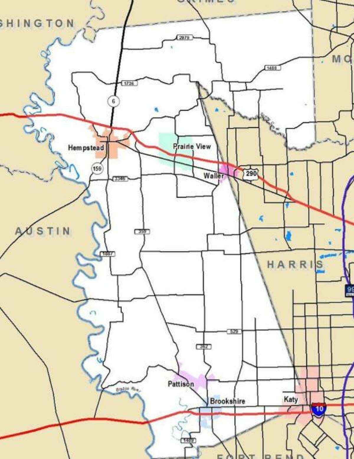 Waller County Flood Map Growth Challenges Traffic Planners In Waller County