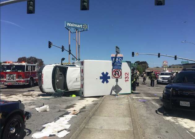 San Leandro woman dies after ambulance crashes on way to hospital