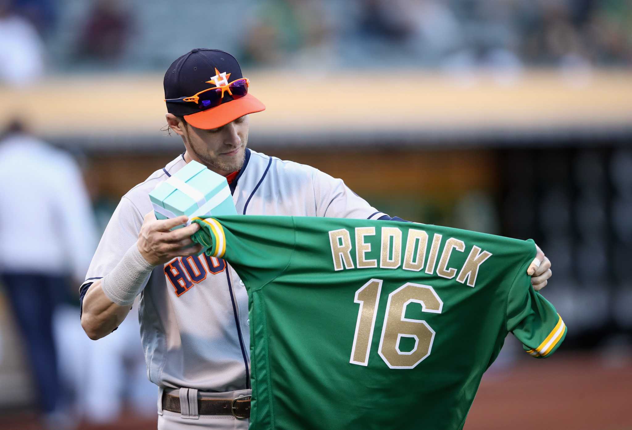2019 Game-Used Josh Reddick Los Astros Orange Jersey (Size 46