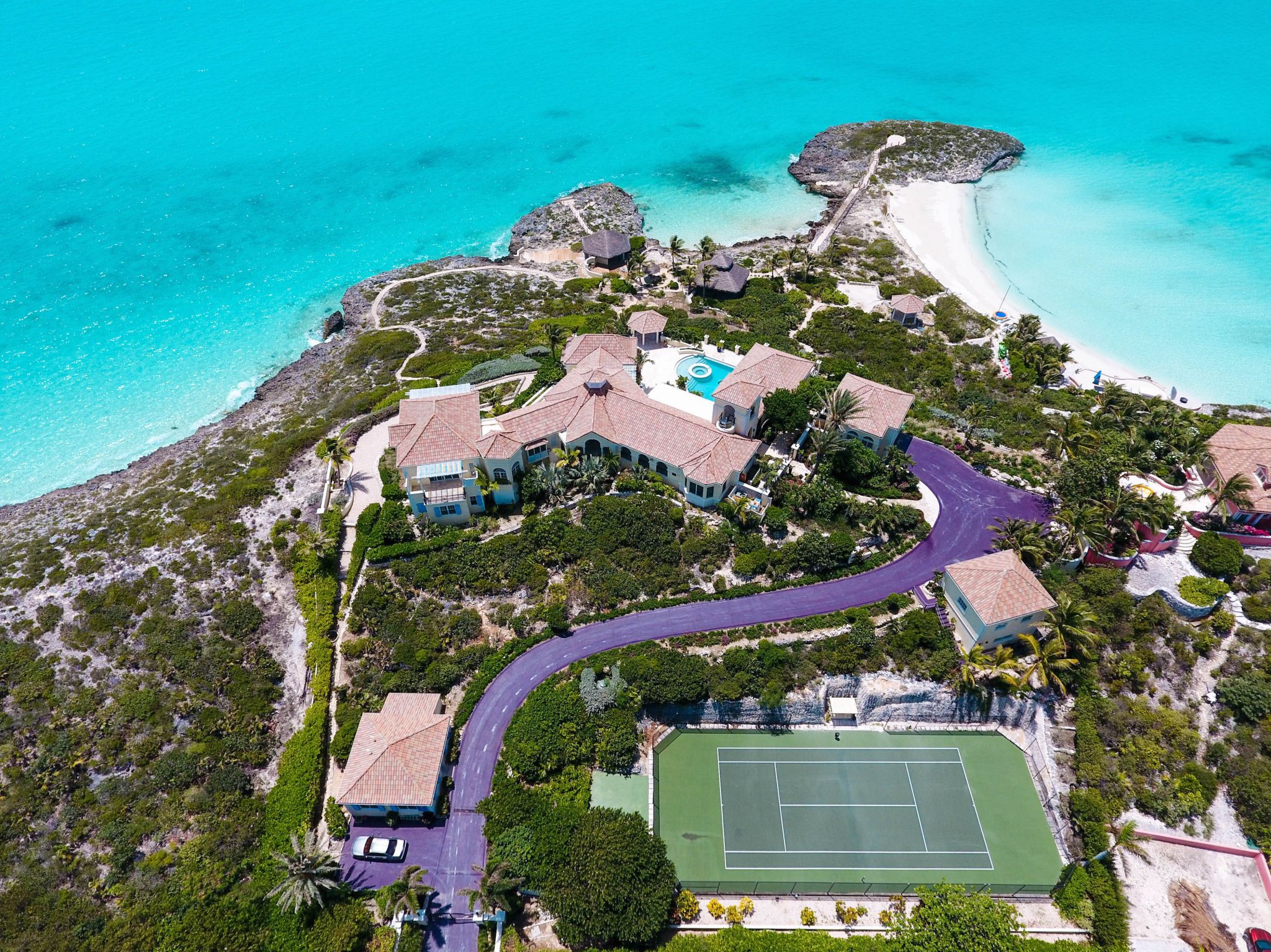 Prince's Carribbean estate, complete with purple driveway, goes up for