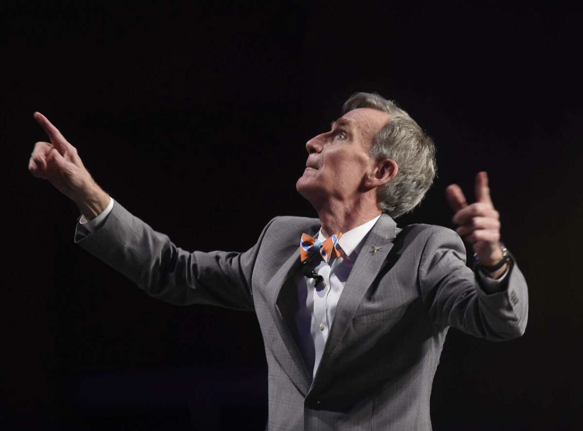 Bill Nye speaks during the Planned Parenthood South Texas fundraising luncheon.