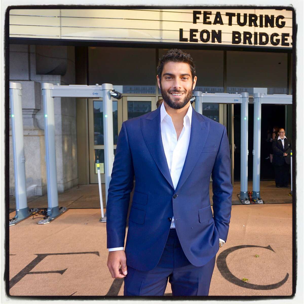 49ers quarterback Jimmy Garoppolo at the Tipping Point benefit. May 3, 2018.