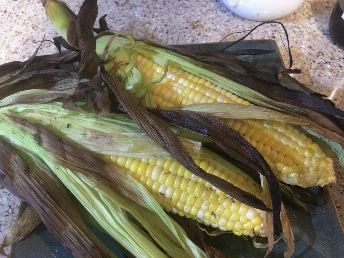 Sweet corn was making its first appearance of the season on May 5 at the New Braunfels Farmers Market, and other area farmers said that theirs will be ready in the next few weeks. It's one of the vegetables that begs to be grilled.