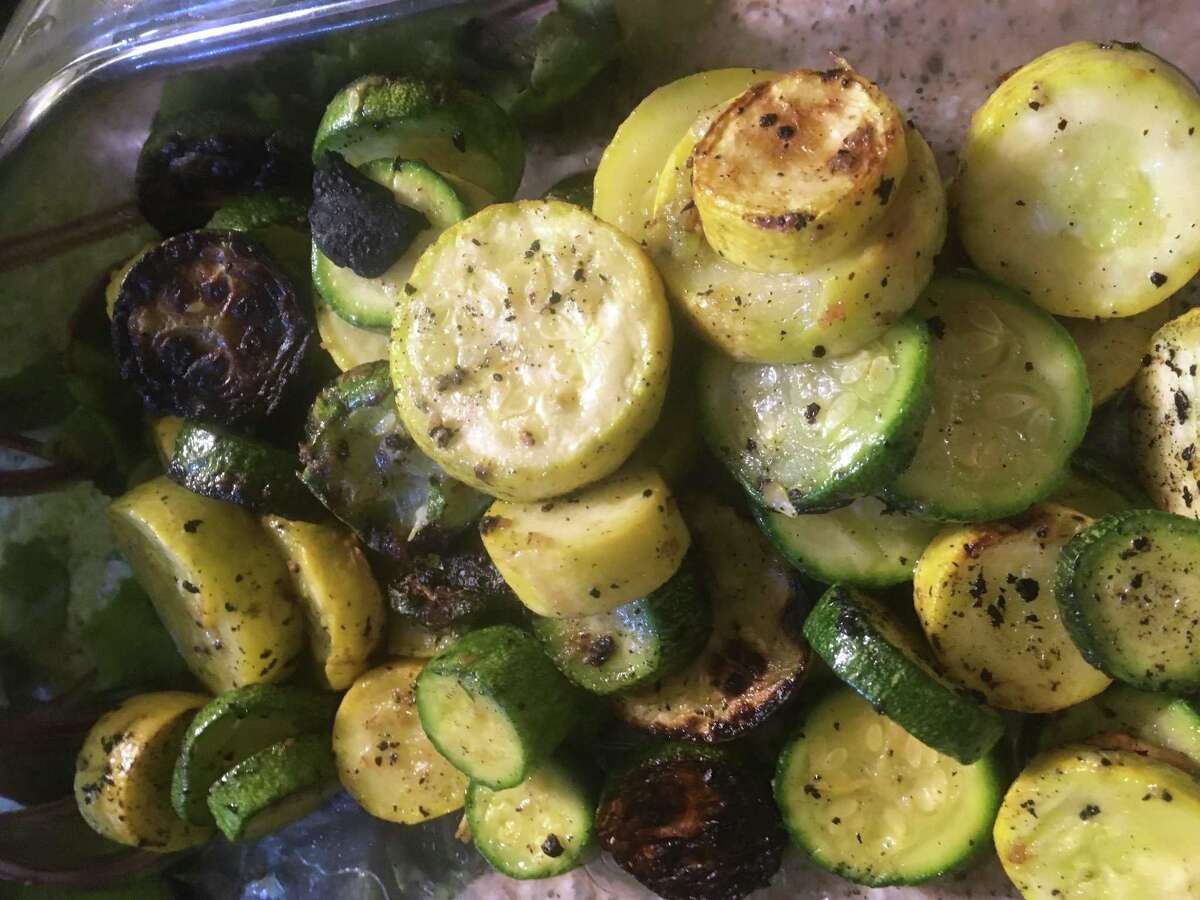 Recipe Grilled Garlicky Zucchini and Squash Medley