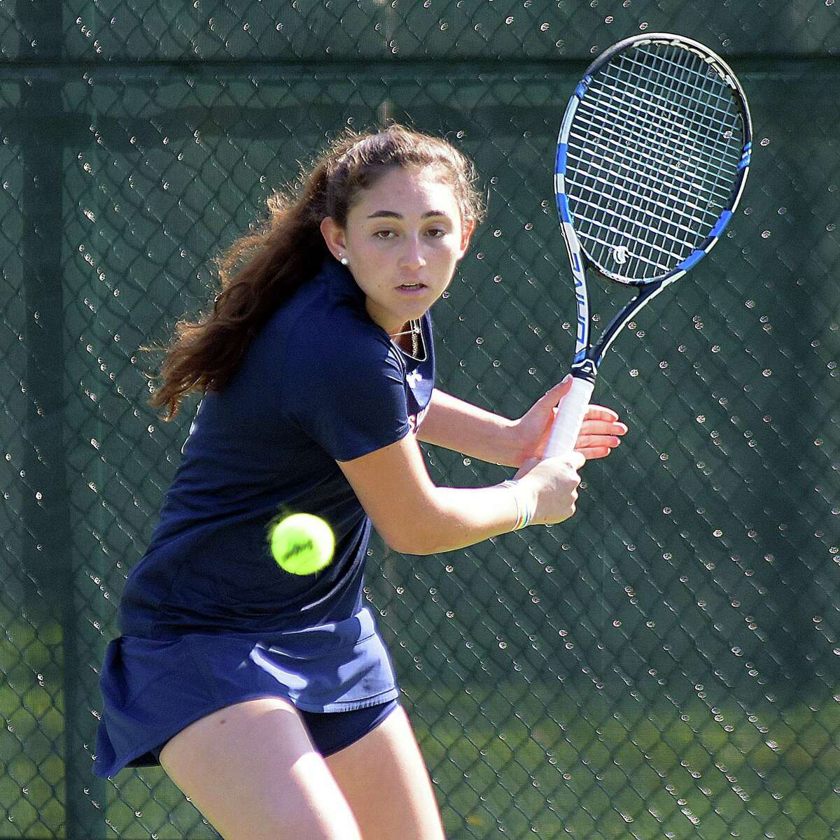 GFA girls tennis player Devon Wolfe, a resident of Darien, has won seven matches in a row for the Dragons, including four last week.