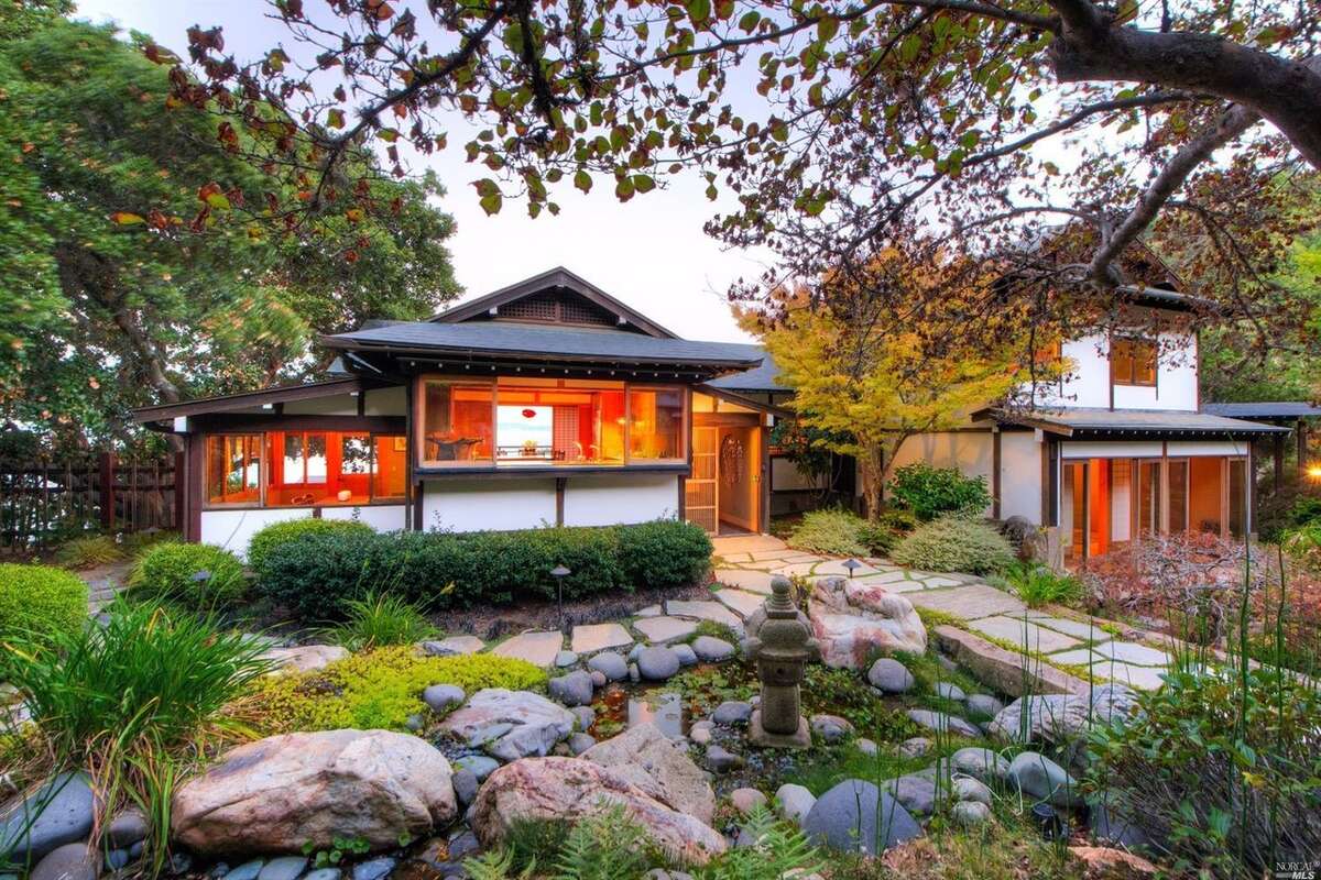 Incredible Tiburon $5.5M home blends Japanese style with modern luxe.