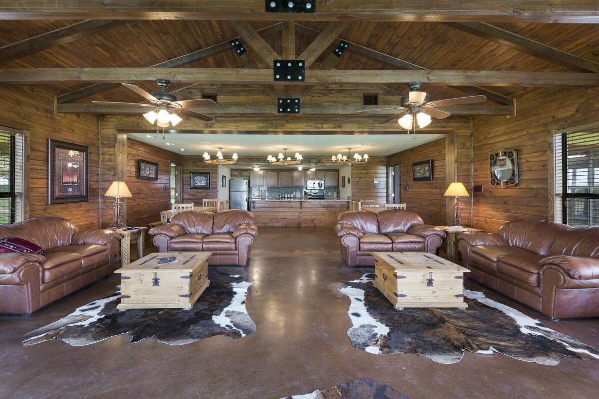 Saloon, private lake, and a personal peach orchard all come with