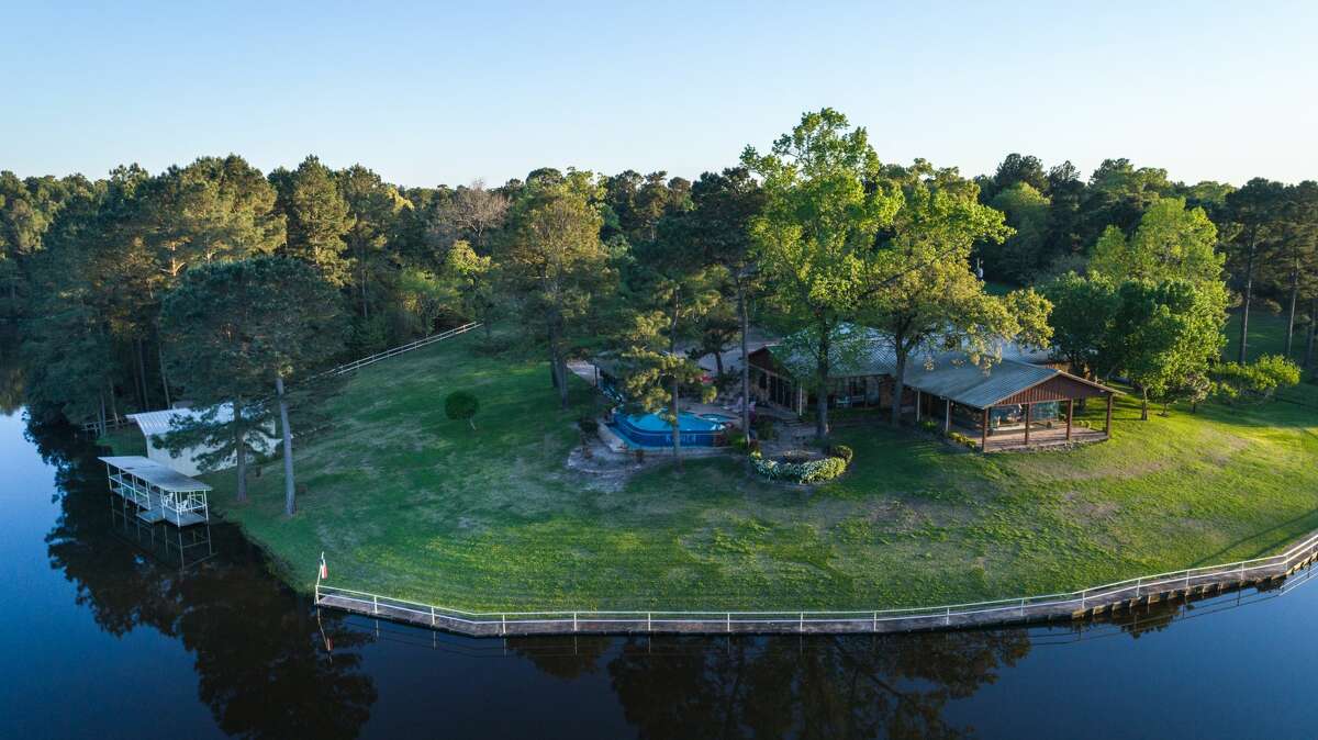 Saloon, private lake, and a personal peach orchard all come with