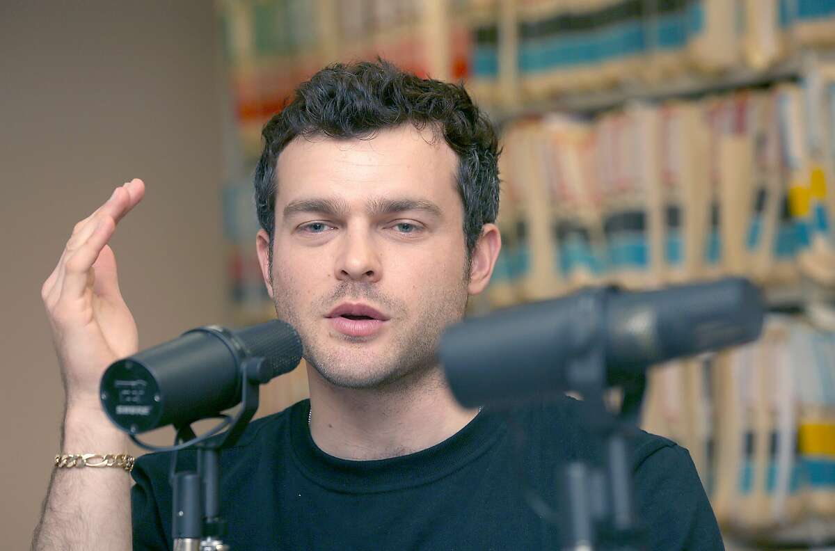 Aldenn Ehrenreich, who plays Han Solo in the new “Star Wars” film, in the Chronicle archives talking during a recent podcast.