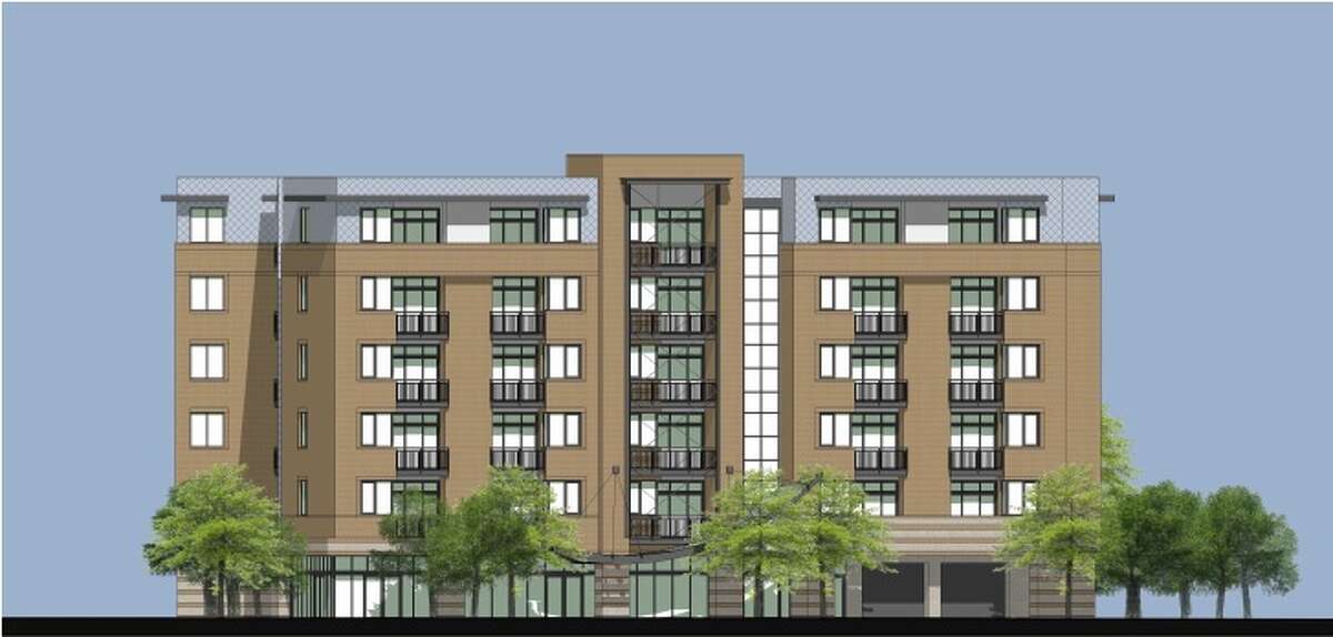 Renderings of the apartment complex Jon Grant of GSX Ventures is proposing building at 1211 Western Ave. in Albany