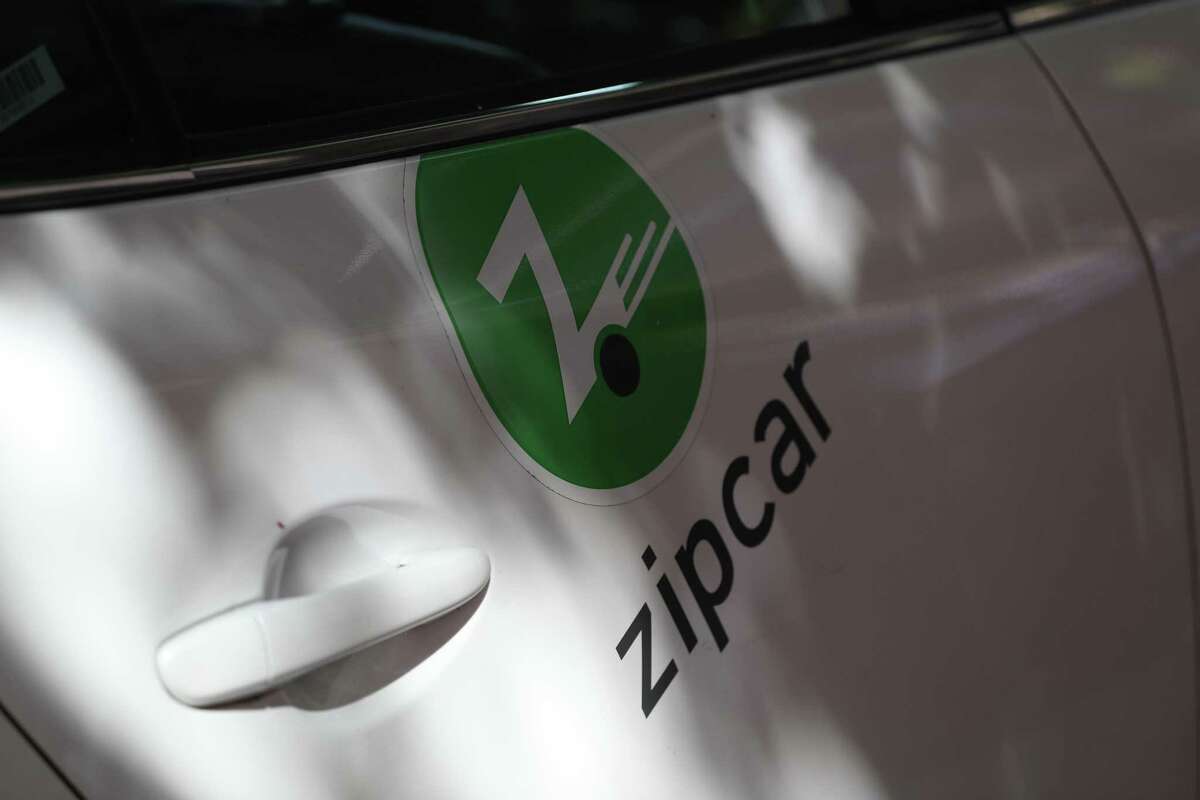 A Zipcar parked at Babgy and Gray named "Mayor Turner" on May 10 in Midtown.