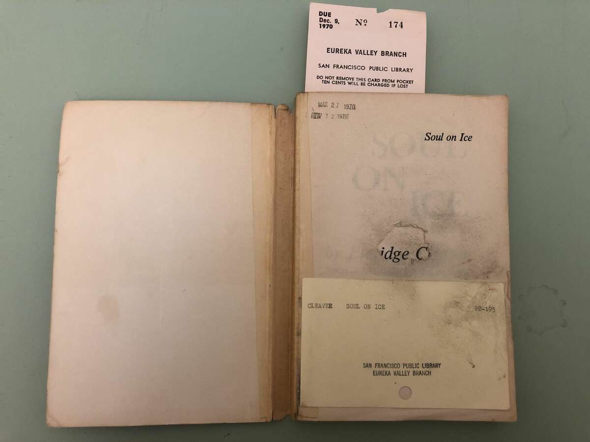 This copy of Eldridge Cleaver's "Soul on Ice" was returned to the San Francisco Public Library 47 years late.