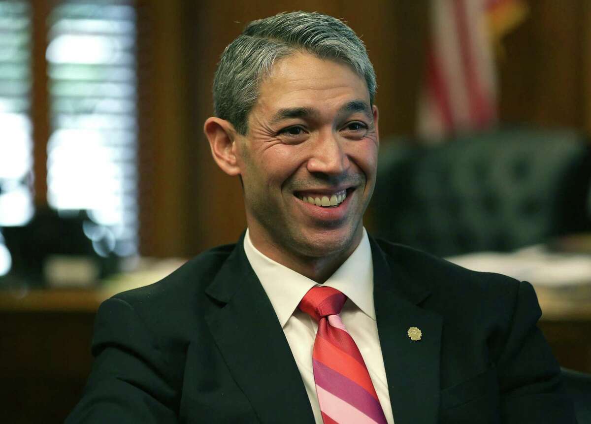 San Antonio Mayor Ron Nirenberg speaks with the media in his office on Tuesday, Oct. 10, 2017.