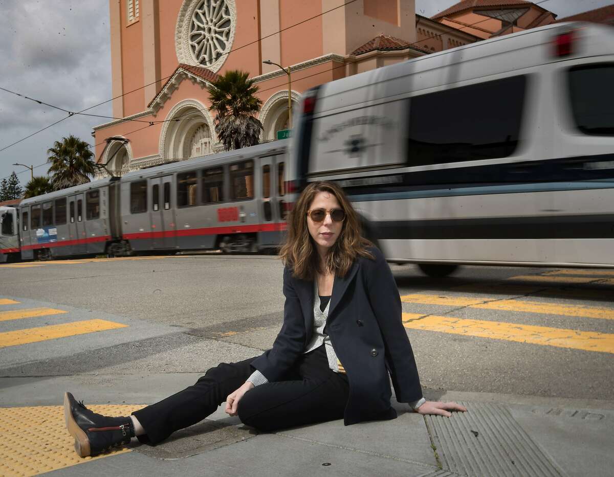 Novelist Rachel Kushner's new novel is "?The Mars Room." Kushner grew up in San Francisco and had an apartment in the Sunset District. She's now living in Los Angeles and visits her former neighborhood on Sunday, March 18, 2018 in San Francisco, CA