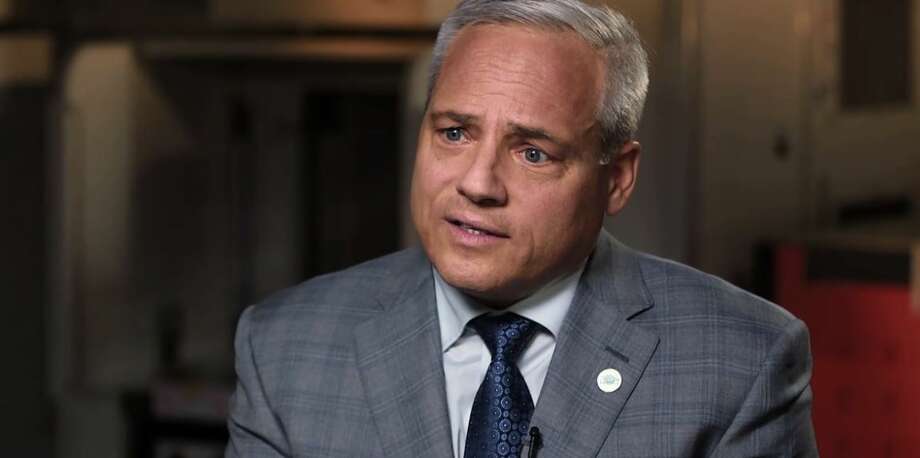 GlobalFoundries CEO Tom Caulfield during his interview Monday with Bloomberg TV host Erik Schatzker. Photo: Bloomberg TV