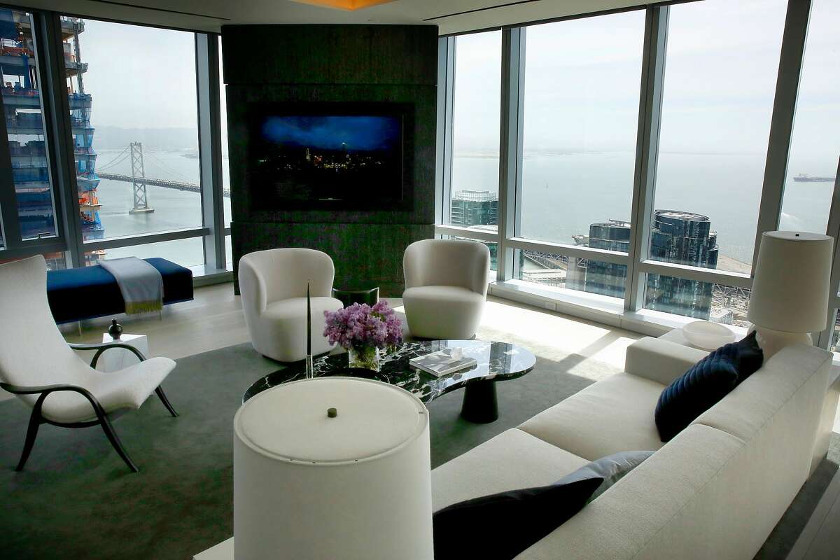 View from the living room area at the model residence at the 181 Fremont Residences in San Francisco, Ca. on Thurs. May 10, 2018,