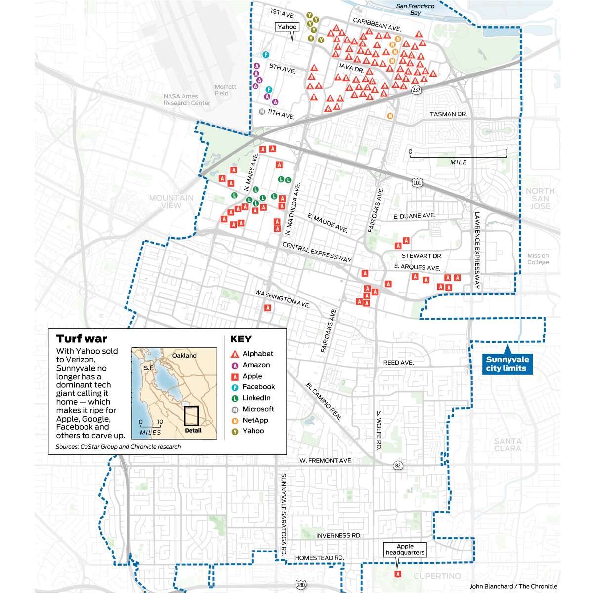 The scramble for Sunnyvale: Tech companies in ‘arms race’ for office space