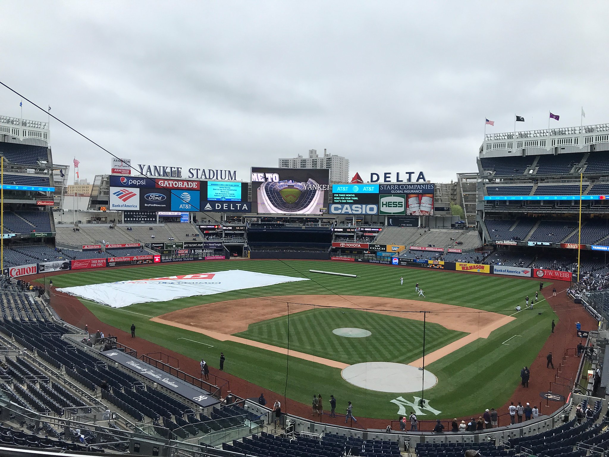 Rain delays start of A’s, Yankees game