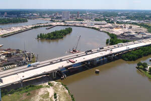 Drone footage: Purple Heart Bridge nears completion