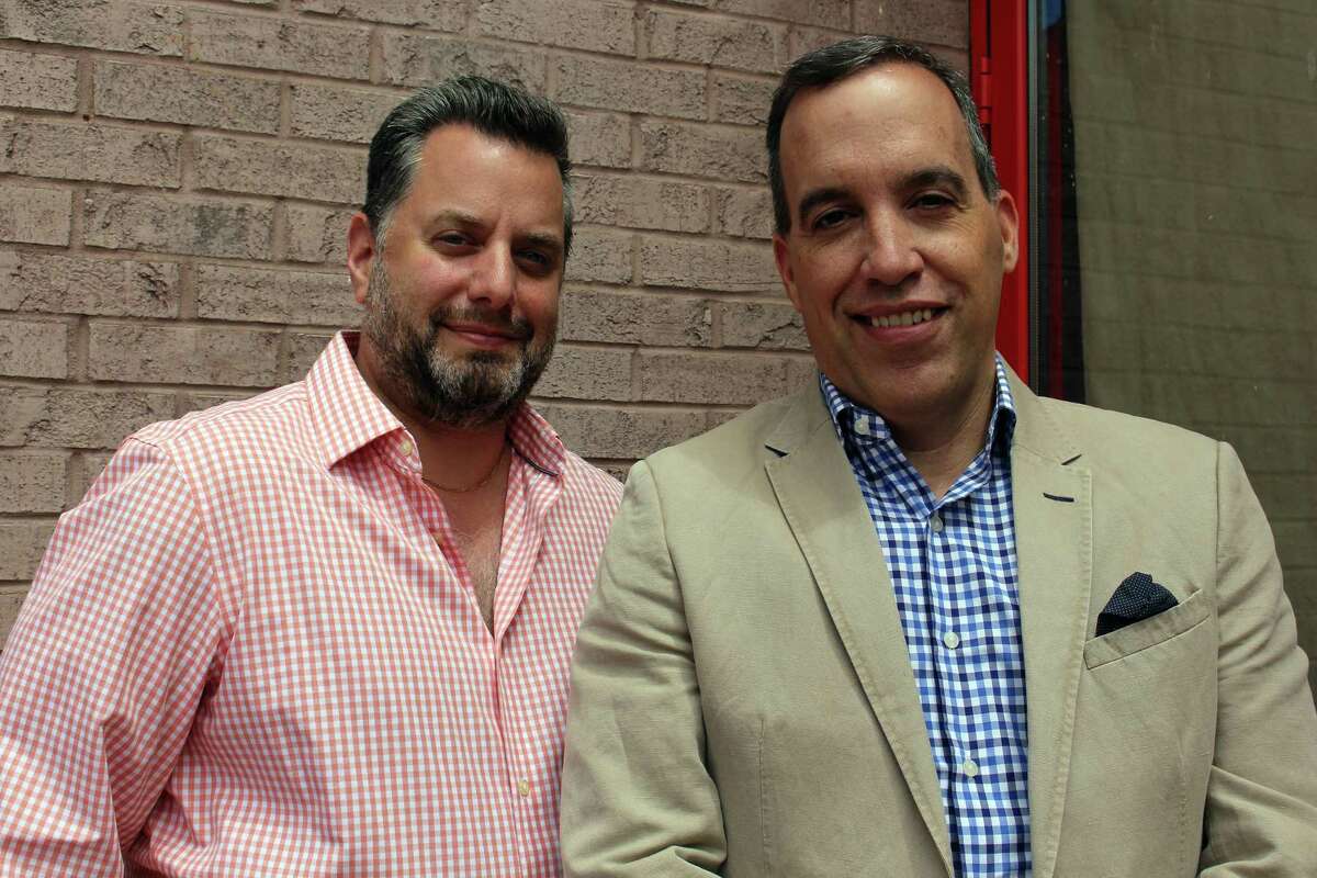 David Snyder and Ted Vincent are preparing to open the new Brick Walk Tavern this summer.