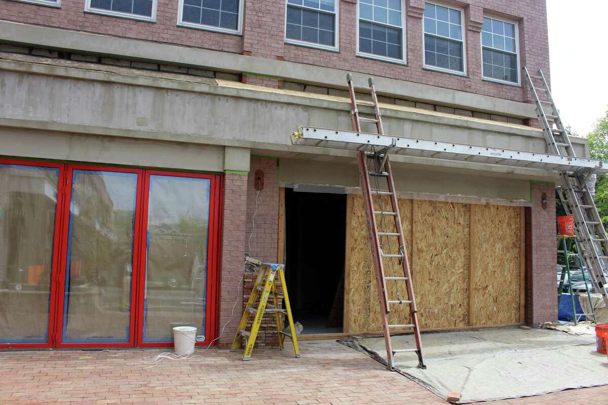 The Brick Walk Tavern at 1275 Post Road is under construction in the former Hana Tokyo and Bagel King locations.