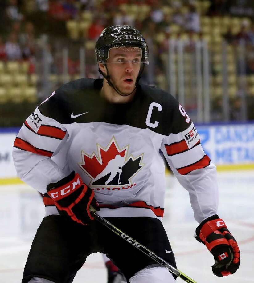 HERNING, DENMARK - MAY 14: Connor McDavid of Canada skates against Latvia during the 2018 IIHF Ice Hockey World Championship Group B game between Canada and Latvia at Jyske Bank Boxen on May 14, 2018 in Herning, Denmark.  (Photo by Martin Rose/Getty Images) Photo: Martin Rose / 2018 Getty Images