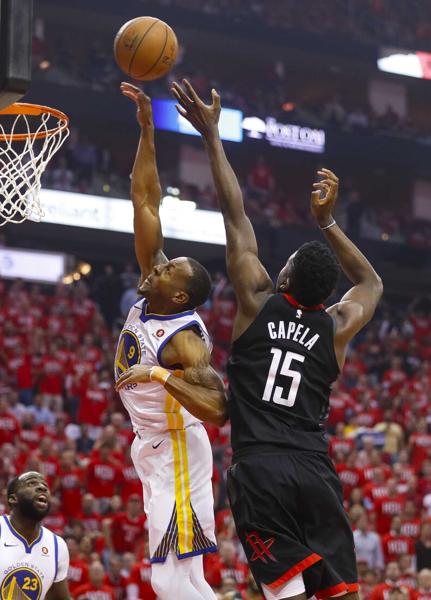 James Harden Showed Off His Hops With A Huge Dunk On Draymond Green